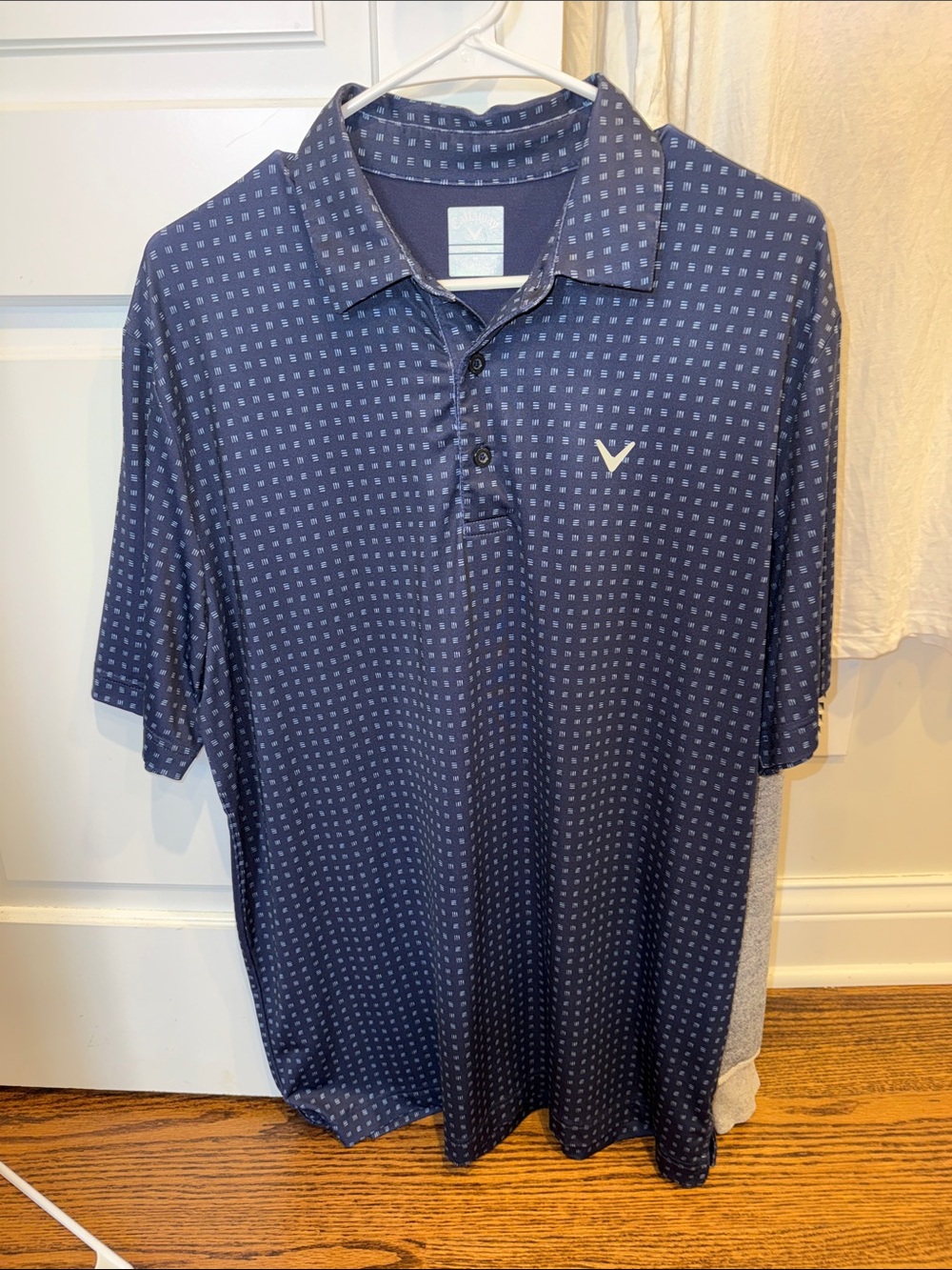 Callaway Navy Microprint Polo Shirt